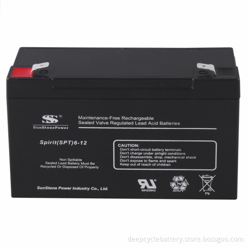 6V12ah VRLA Battery Lead Acid Battery AGM Standby UPS Battery